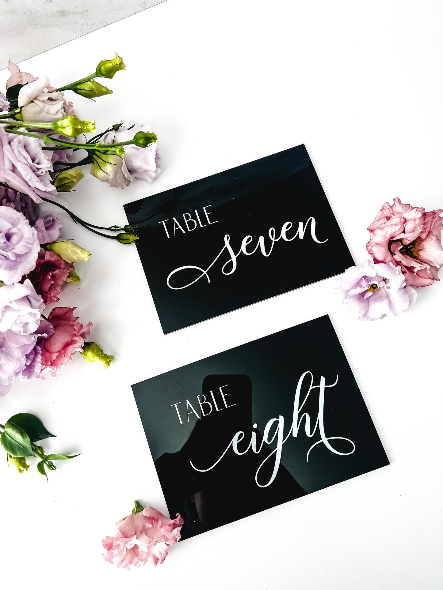Table Numbers, Wedding Table Numbers,Modern Calligraphy Table Numbers, Lucite Minimalist Number, Wedding Guest, Acrylic Table Number, Square