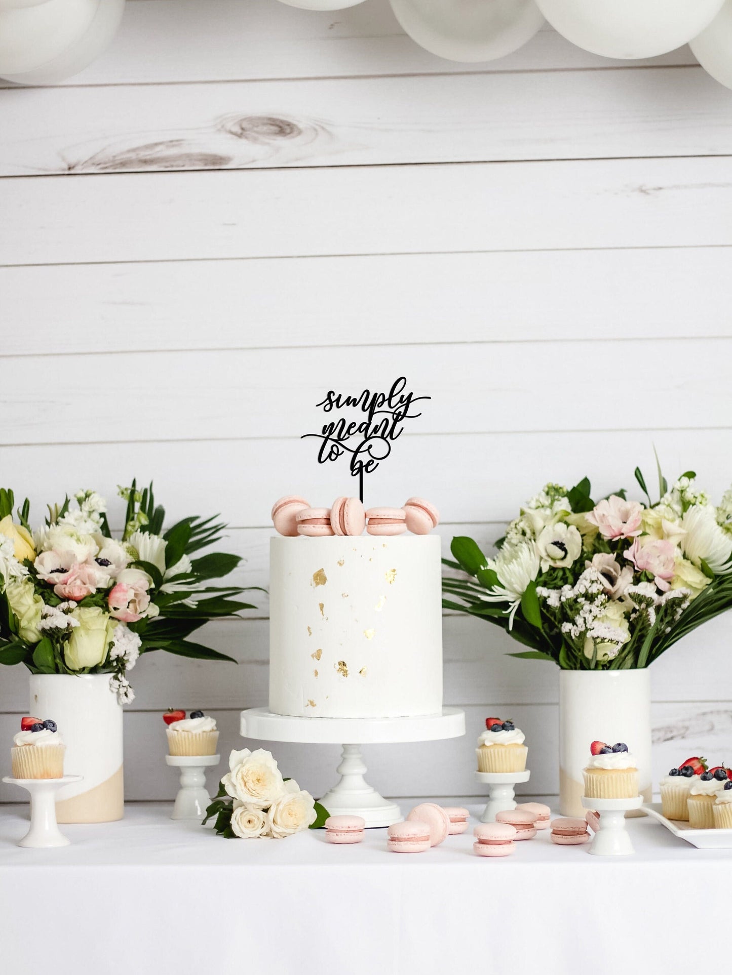 simply meant to be cake topper, script wedding cake topper, wedding script custom cake topper, meant to be wedding cake topper, wedding sign